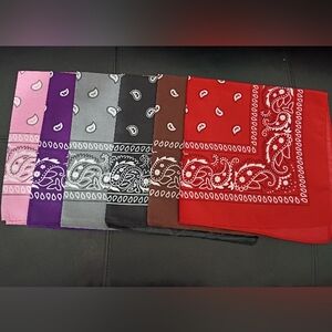 Colorful Paisley Hanky Set of 6 NWOT